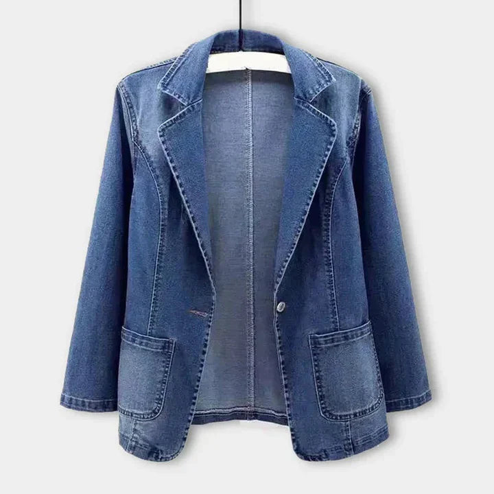 Stilig Denim Blazer for Kvinner