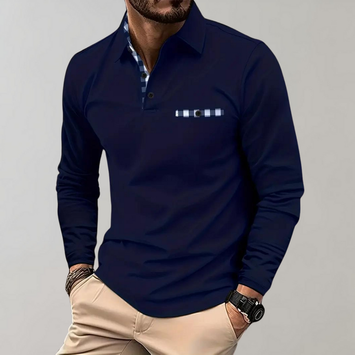 Langermet polo for menn - Oliver