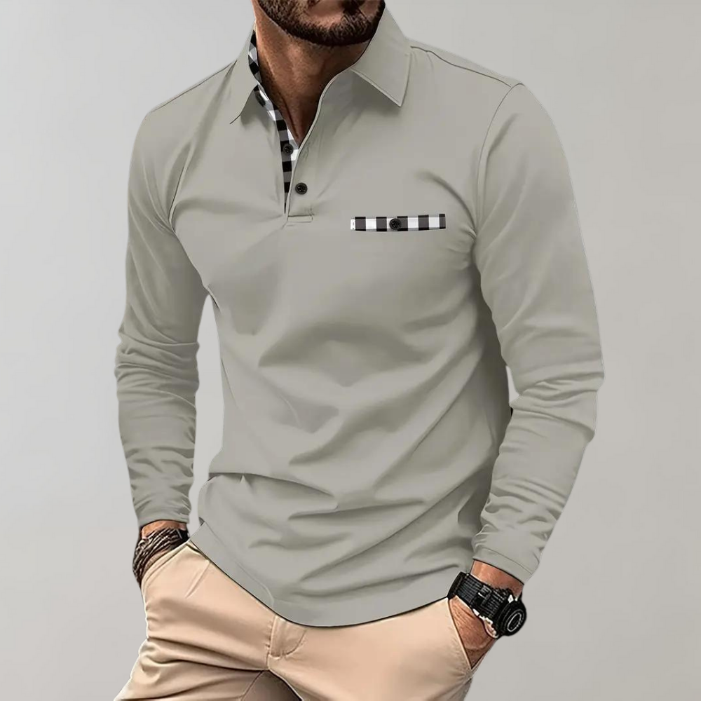 Langermet polo for menn - Oliver