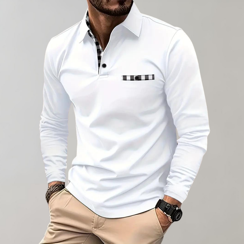 Langermet polo for menn - Oliver