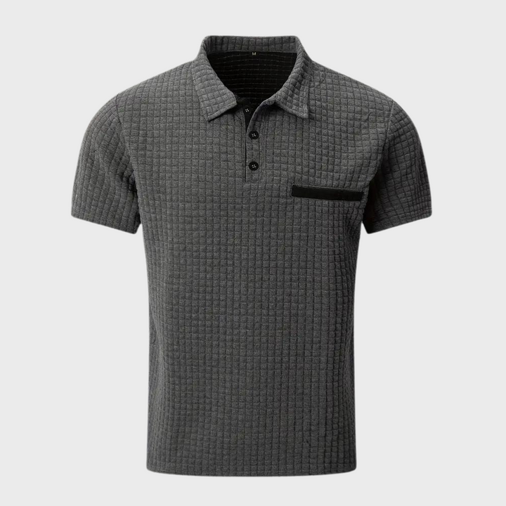 Slim-Fit Menns Polo Skjorte Komfortabel & Stilig