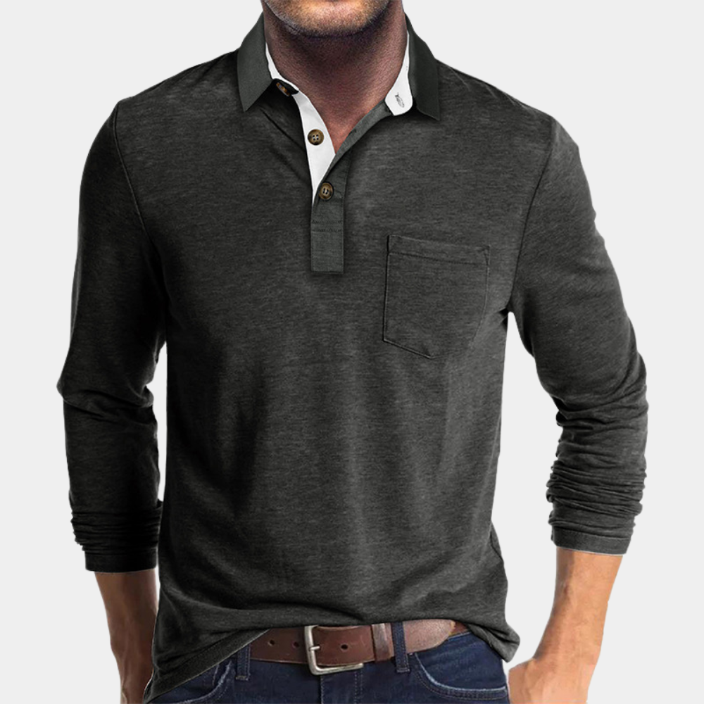 Trendy Menns Polo Skjorte