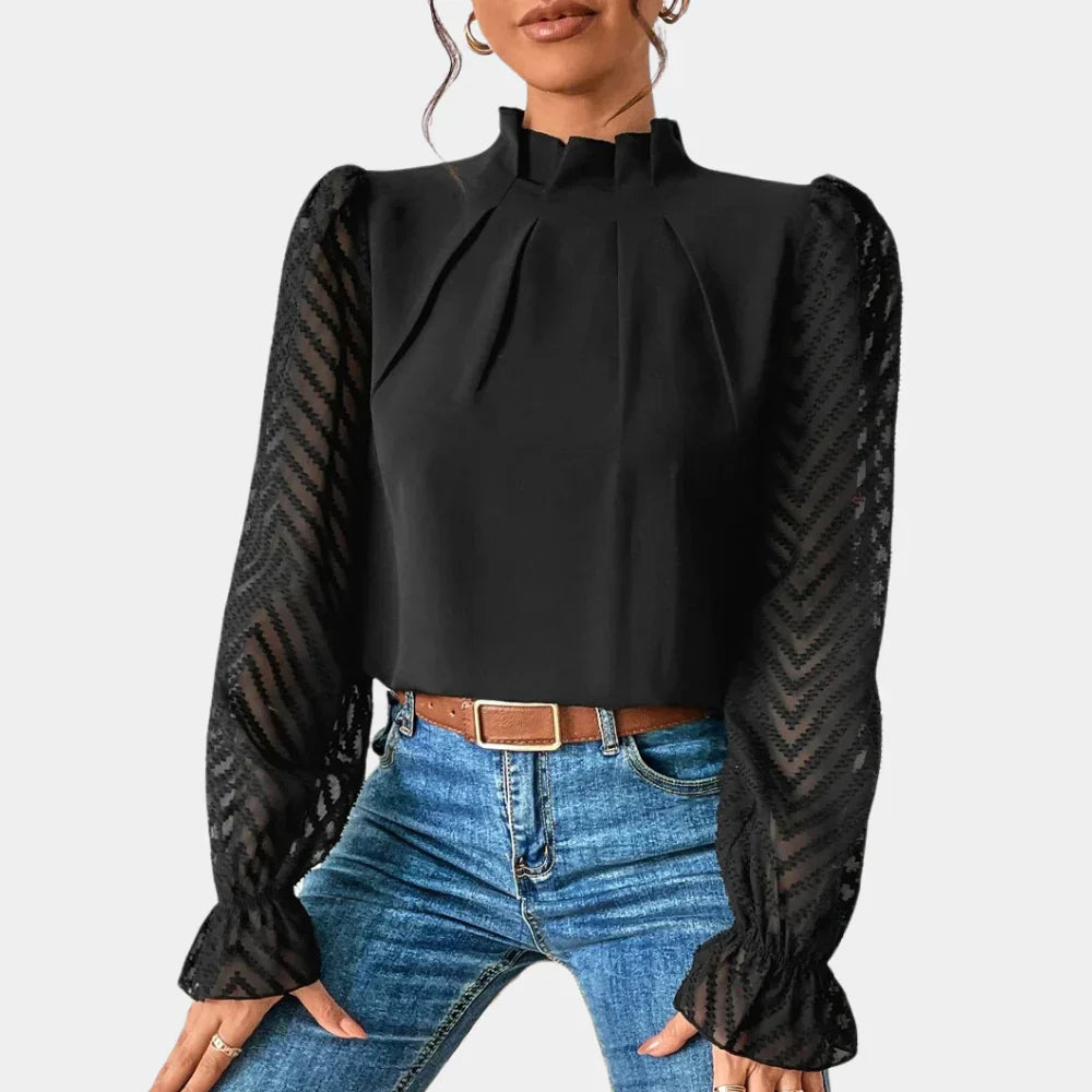 Elegant Langermet Top for Kvinner