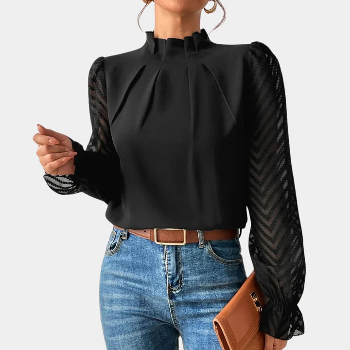 Elegant Kvinners Langermet Top