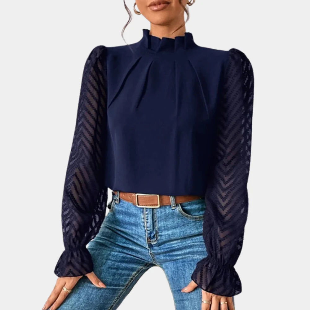 Elegant Kvinners Langermet Top