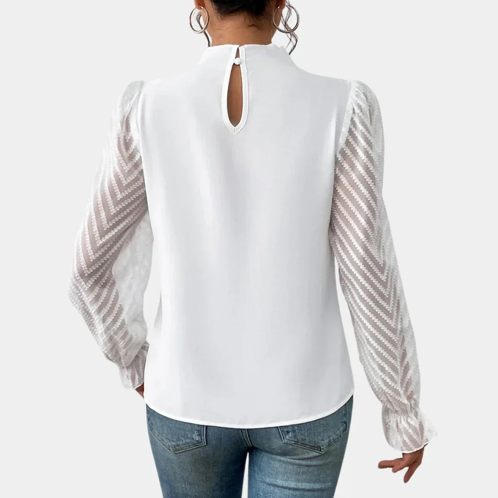 Elegant Langermet Top for Kvinner