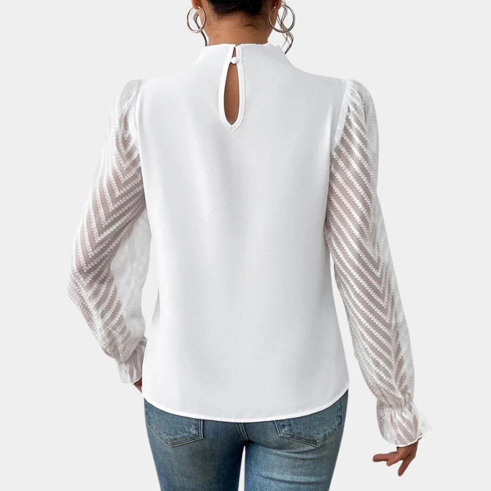 Elegant Kvinners Langermet Top
