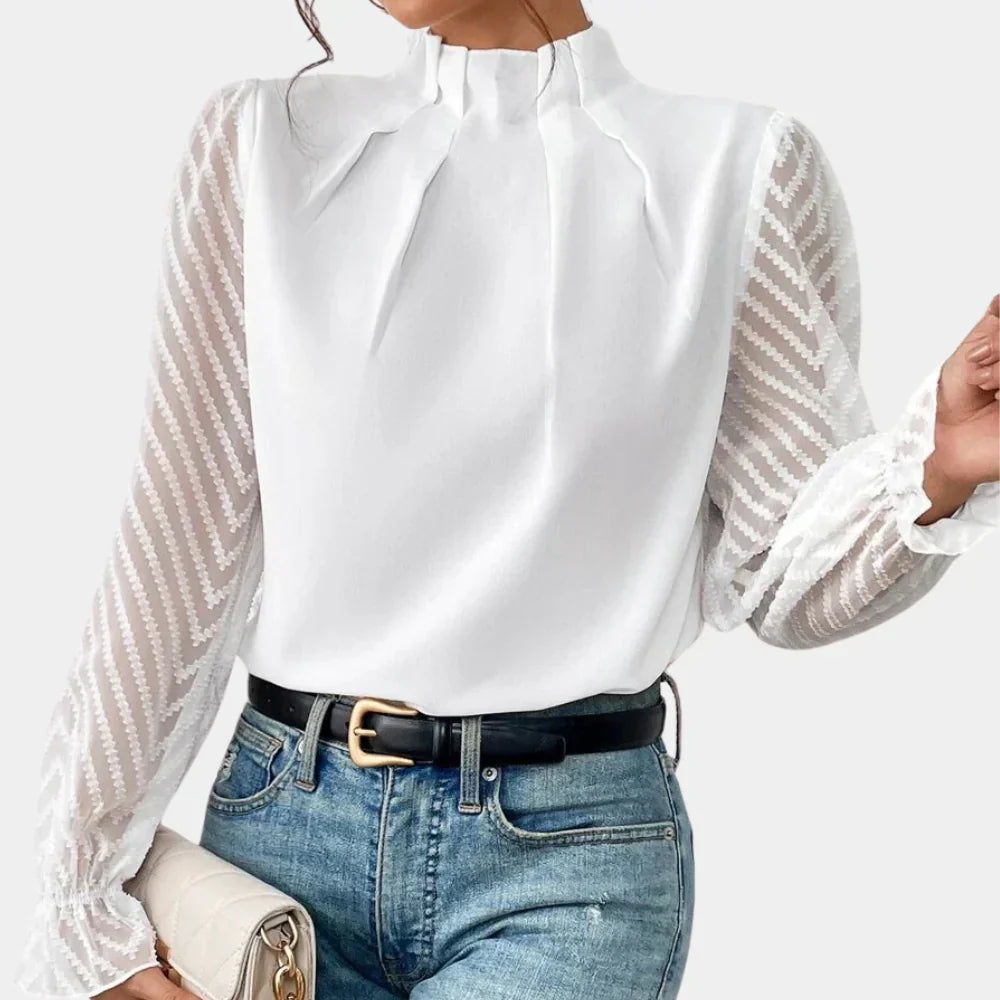 Elegant Langermet Top for Kvinner