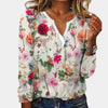 Casual Blomstrete Kvinners Bluse