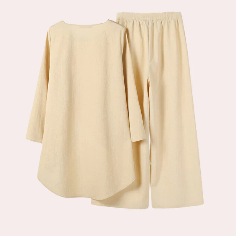 Elegant 2-Delt Buksedrakt Sett for Kvinner