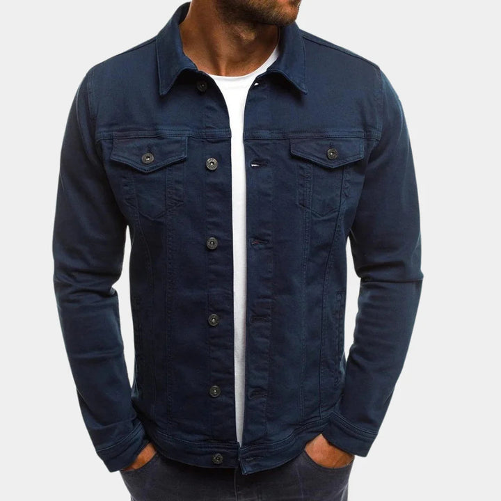 Casual Denim Jakke for Menn Tidless Stil Møter Hverdagskomfort