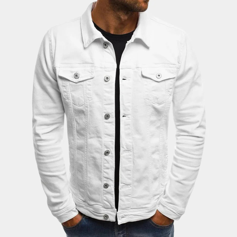 Casual Denim Jakke for Menn Tidless Stil Møter Hverdagskomfort