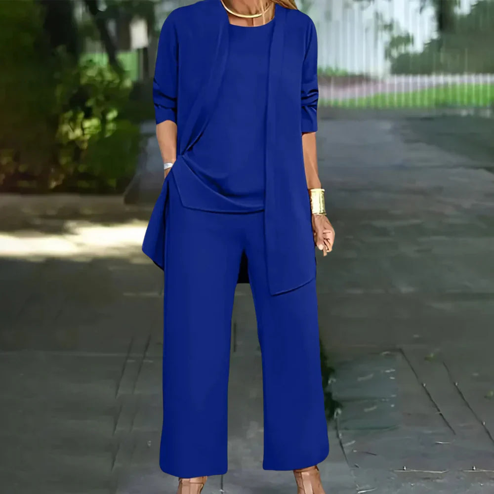 Elegant Tre-Delt Dressbukse for Kvinner