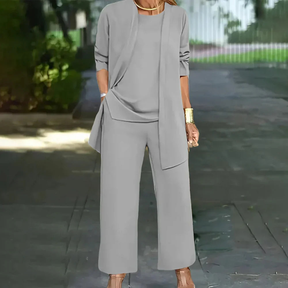 Elegant Tre-Delt Dressbukse for Kvinner