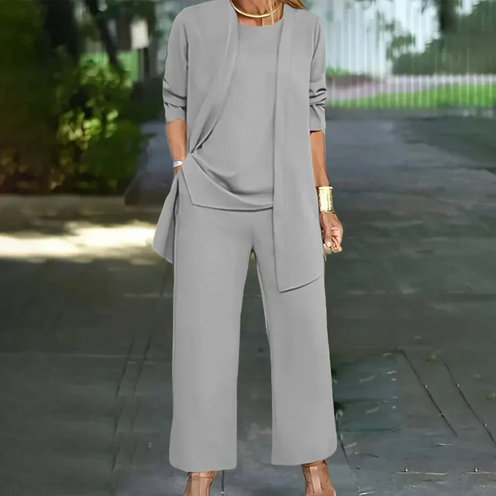 Elegant Tre-Delt Dressbukse for Kvinner