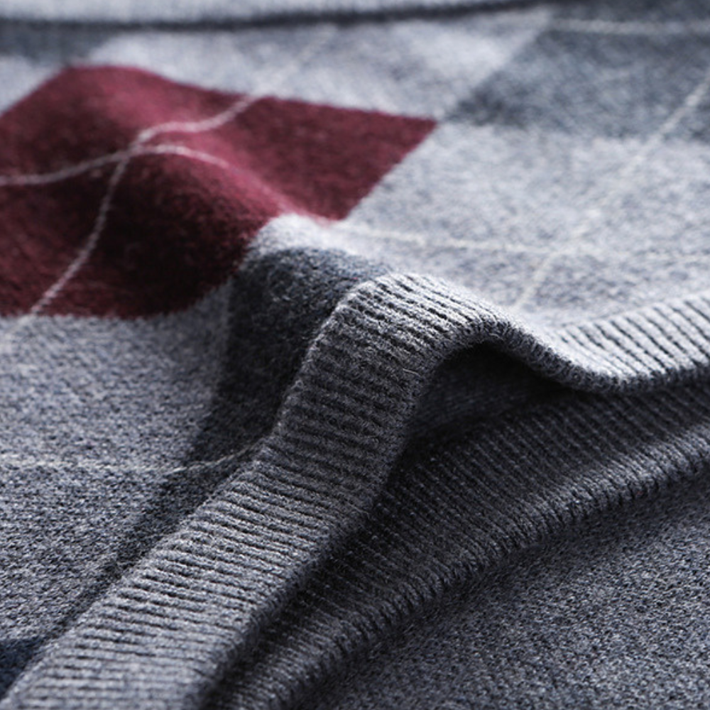 Ermeløs V-Hals Genser