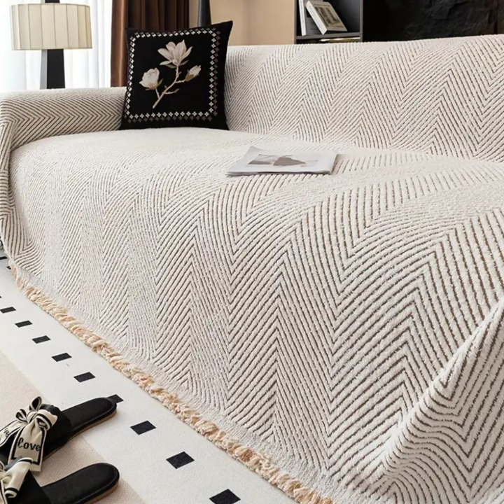 Reversibelt Herringbone Sofa Trekk