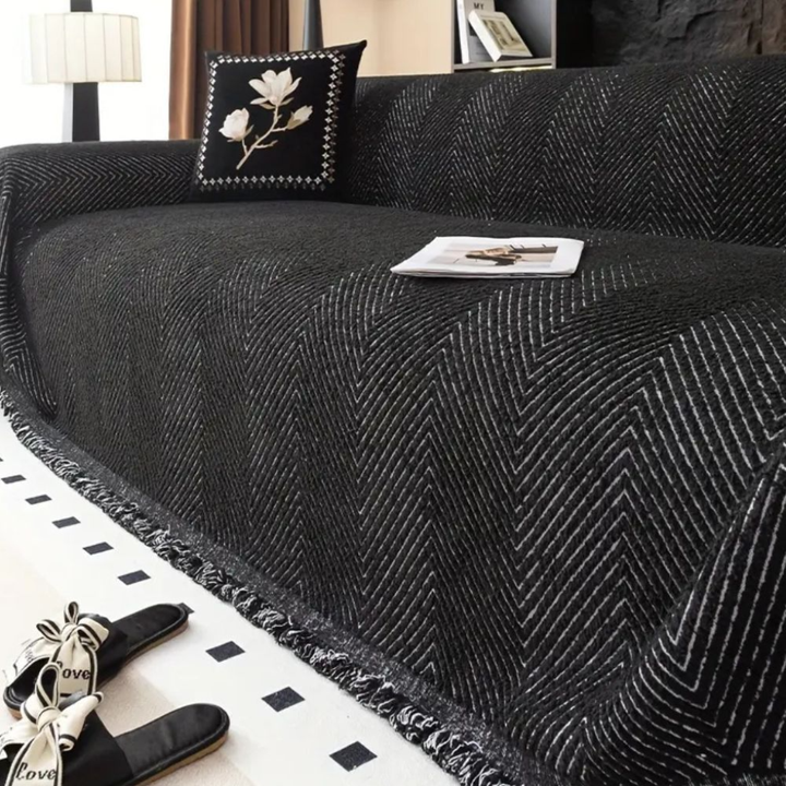 Reversibelt Herringbone Sofa Trekk