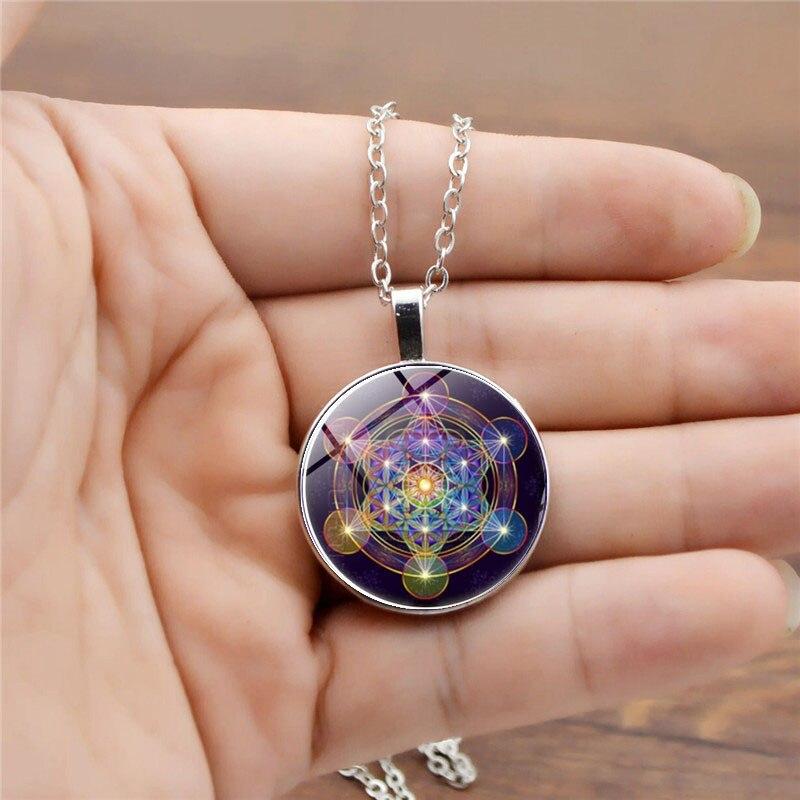 Chakra-anheng med Metatrons kube - Solantra