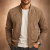 Bomberjakke i semsket look til herre – lett smart casual-jakke