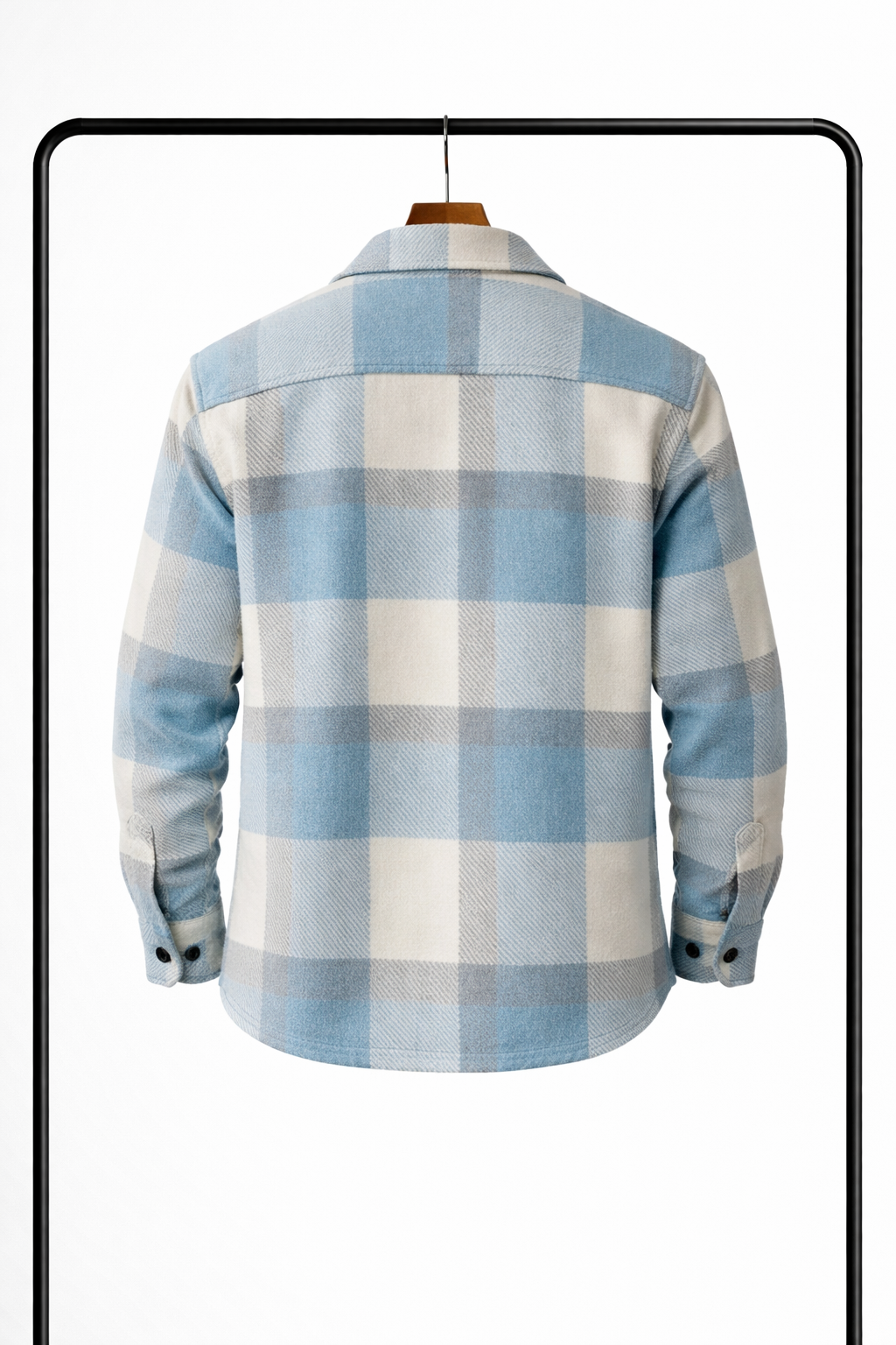 Klassisk rutete overshirt for menn – varm, behagelig skjortejakke som mellomlag