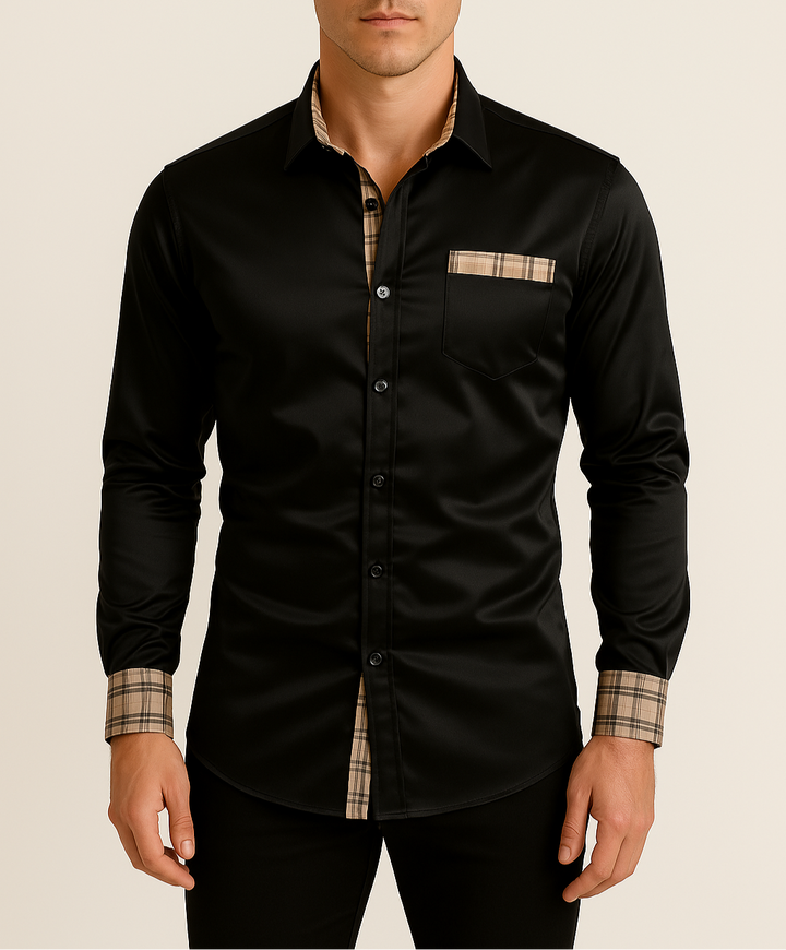 Menns Langermet Skjorte