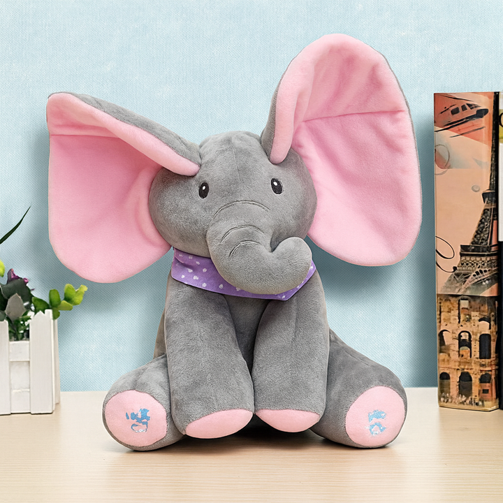 Peek-a-boo Elefant Plush Leketøy