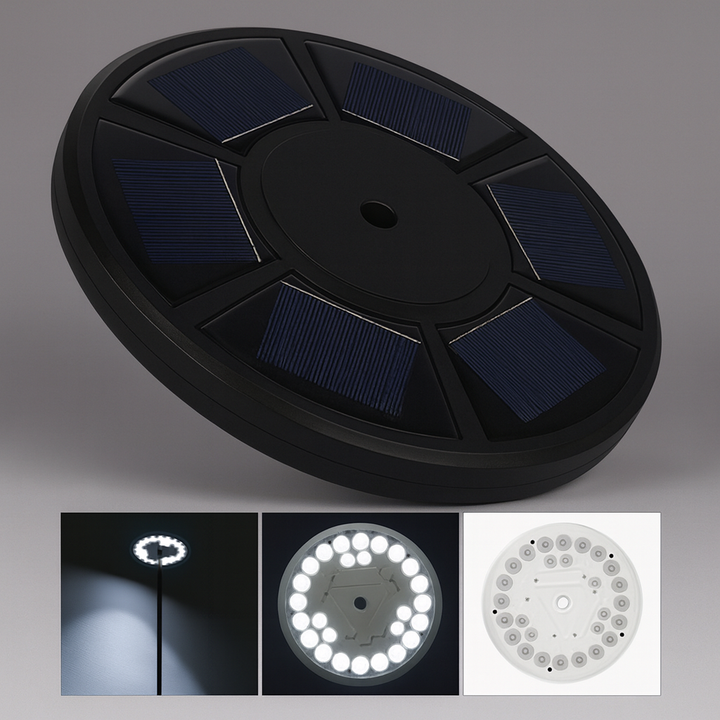 26 LED Solcelled Flagstang Lampe