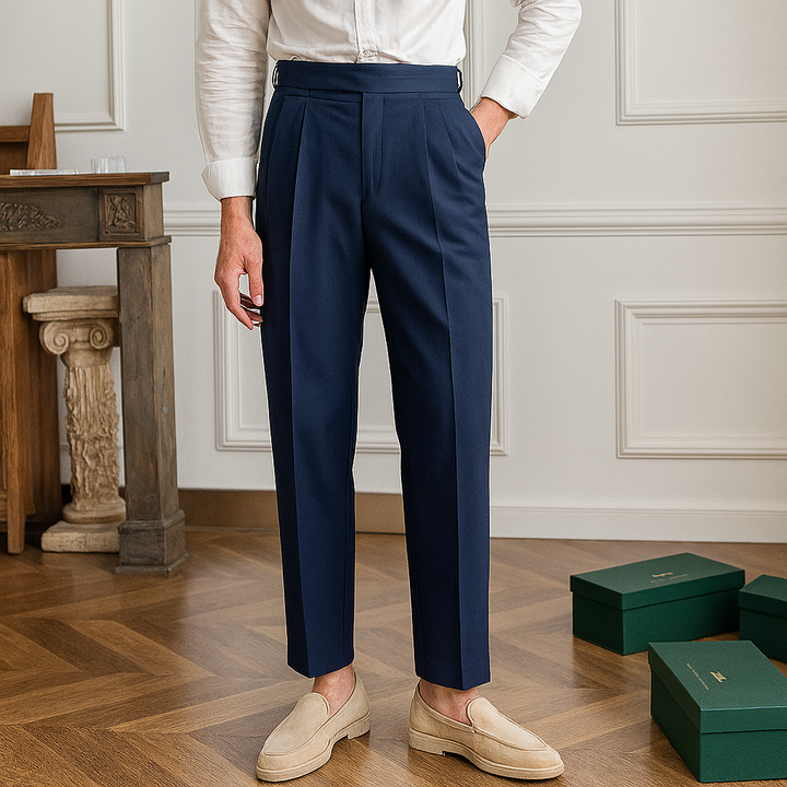 Menns Høyt Liv Slim Fit Formelle Bukser