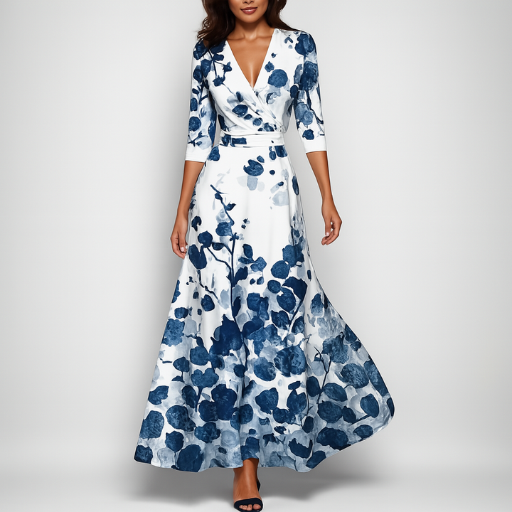 Sommerklar Bohemsk V-Hals Maxikjole