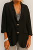 Kvinnes Avslappet Passform Lin Blazer