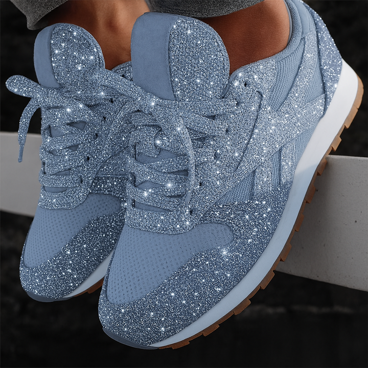 Kvinners Glitter Chunky Sneakers