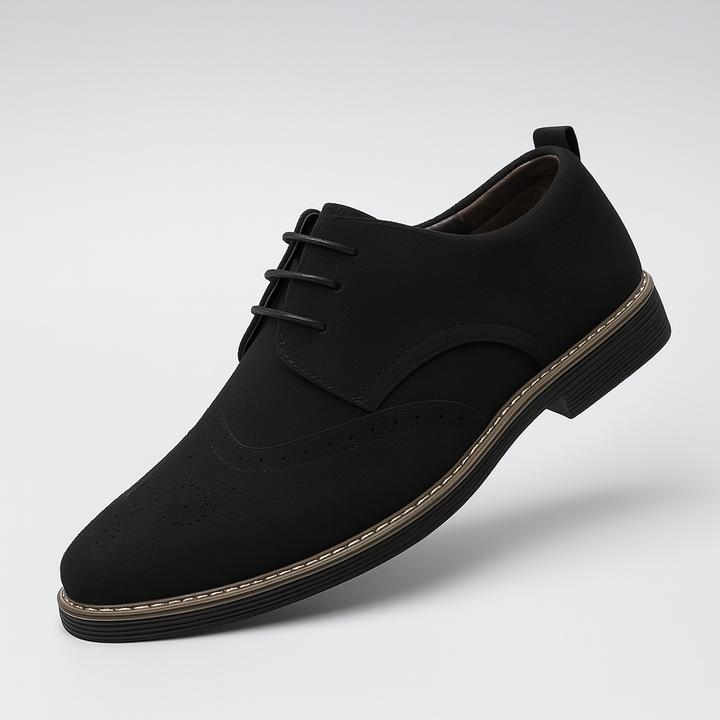 Suede Brogue Detalj Oxford Sko