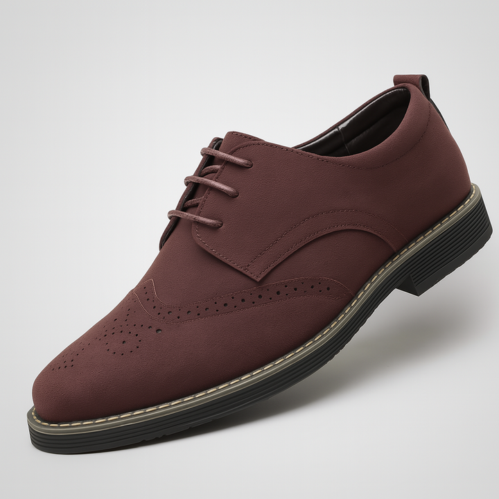 Suede Brogue Detalj Oxford Sko