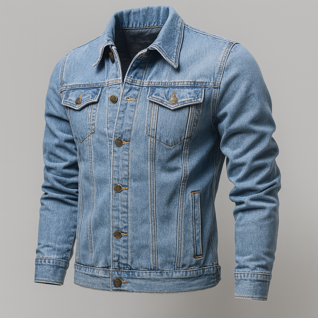 Denim Trucker Jakke for Menn