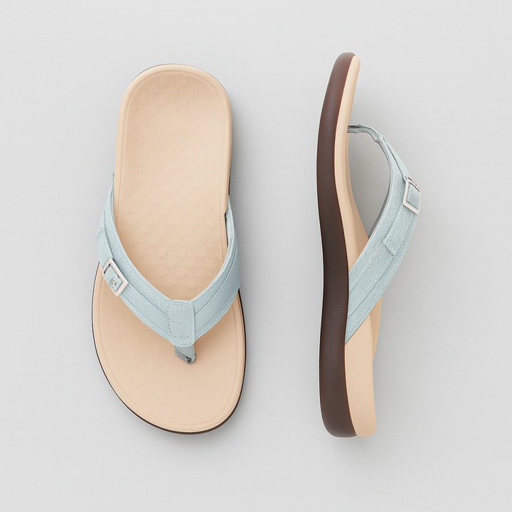Kvinners designet for balanse flip-flops