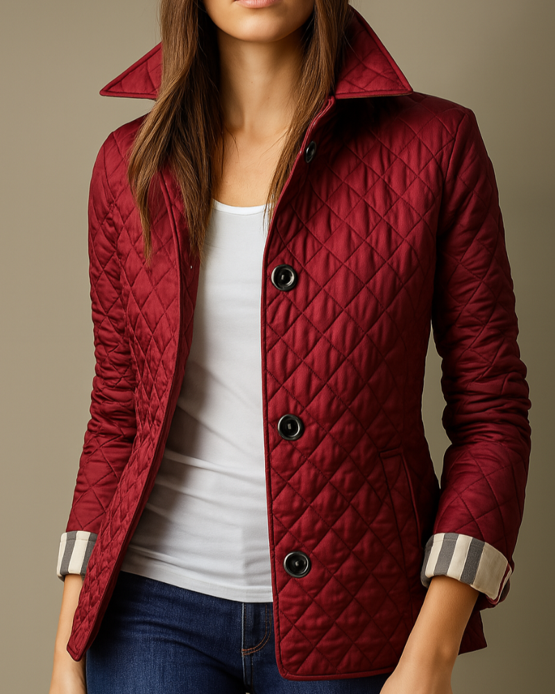Kvinners quilted jakke