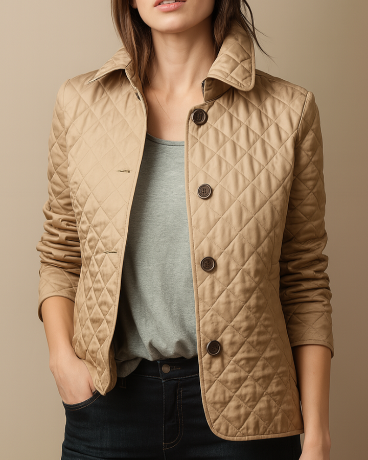 Kvinners quilted jakke