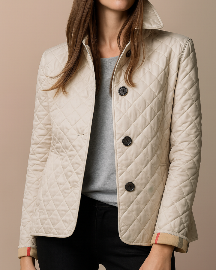 Kvinners quilted jakke
