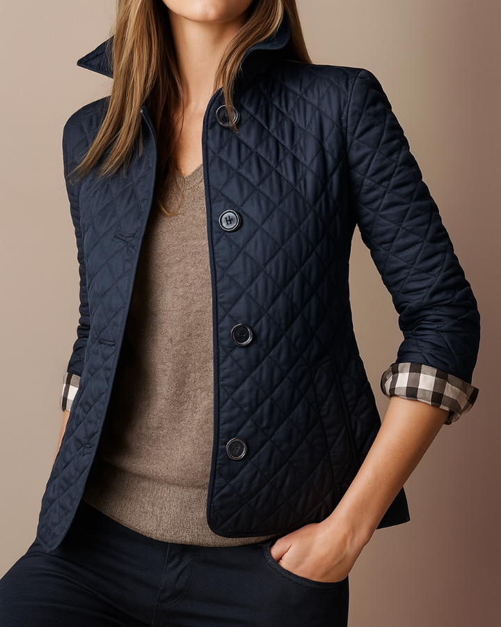 Kvinners quilted jakke