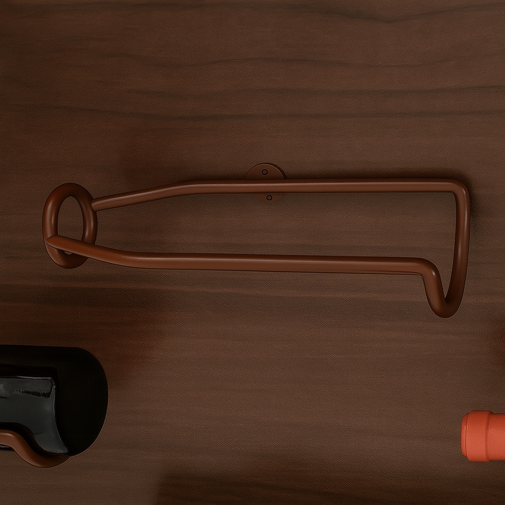 5 stk Sett Elegant Veggmontert Jern Vinholder Lagring