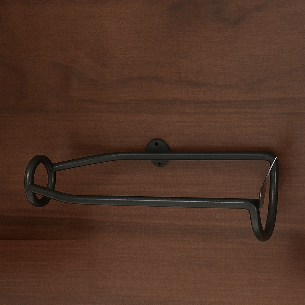 5 stk Sett Elegant Veggmontert Jern Vinholder Lagring