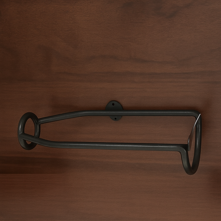 5 stk Sett Elegant Veggmontert Jern Vinholder Lagring