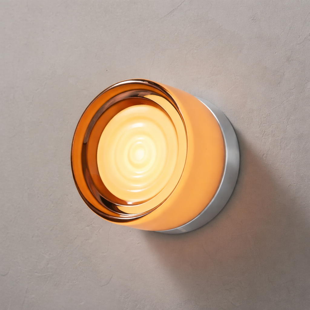 Nordisk rund vegglampe – moderne LED-vegglampe til soverom og gang