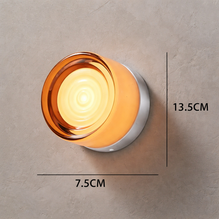 Nordisk rund vegglampe – moderne LED-vegglampe til soverom og gang