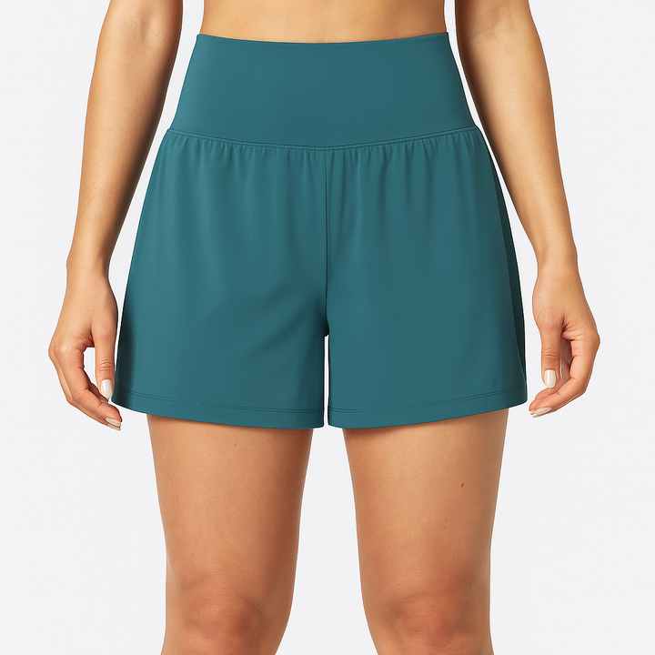 Høy Midje Yoga Shorts