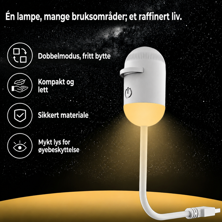Nattlampe for soverom og nattbord