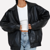Kvinners Oversized Bomber Jakke