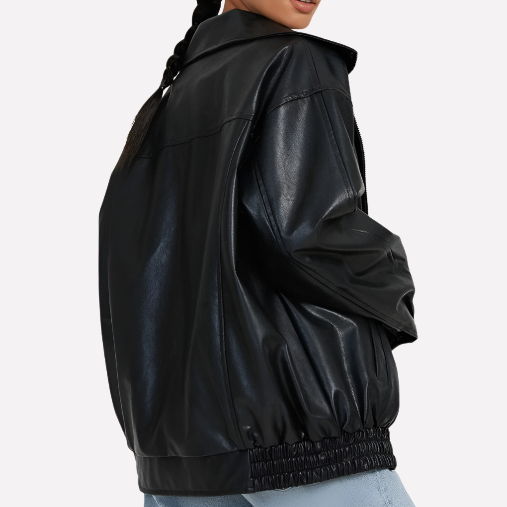 Kvinners Oversized Bomber Jakke