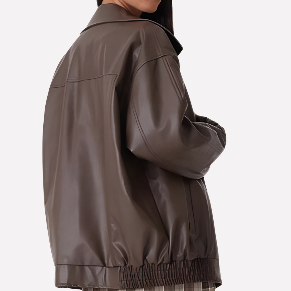 Kvinners Oversized Bomber Jakke